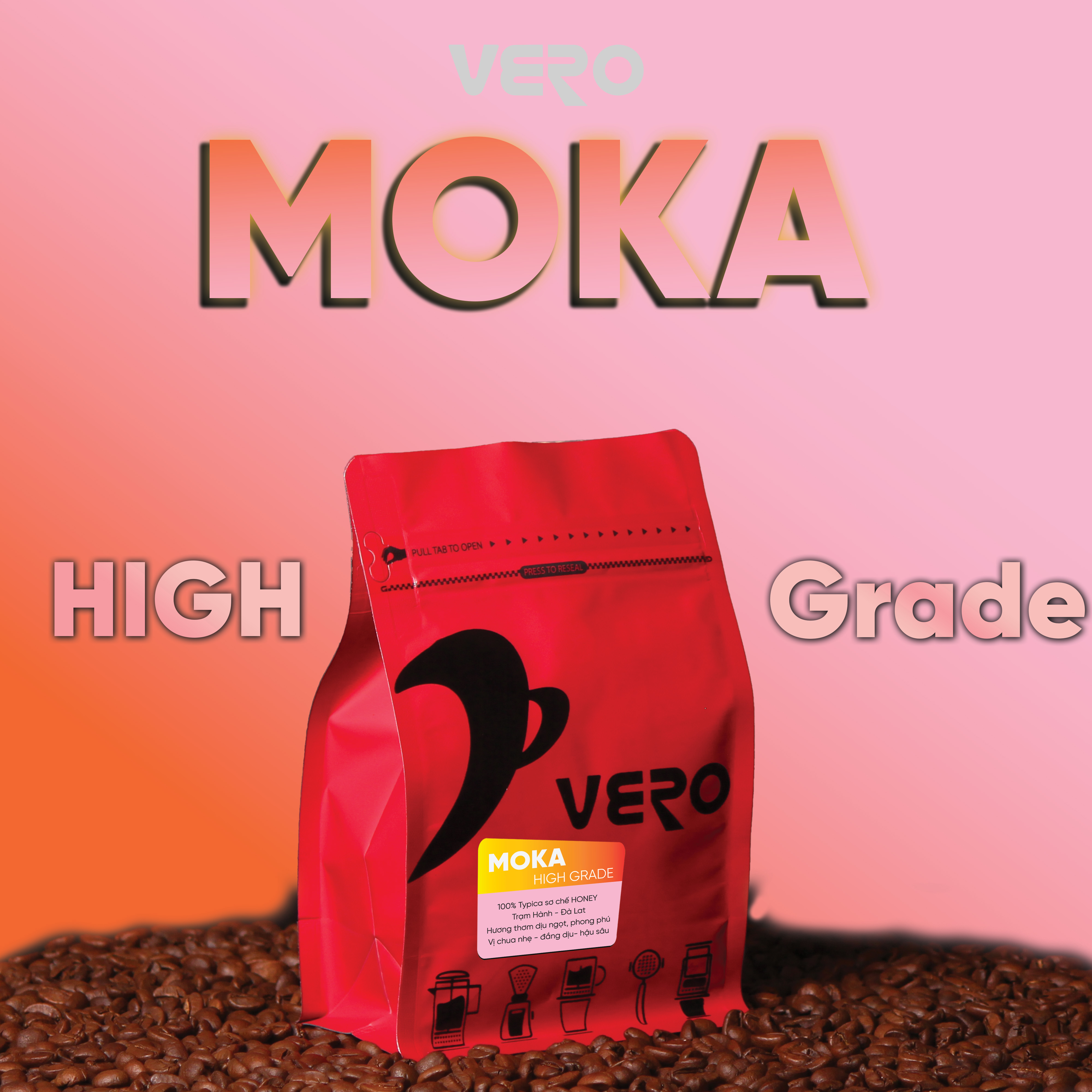 Cà phê Vero Moka High Grade