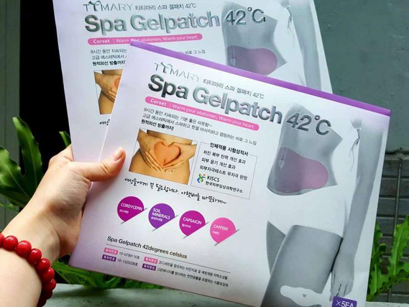 Miếng dán tan mỡ bùng Spa Gel Patch 42°C Hàn Quốc (5 miếng)