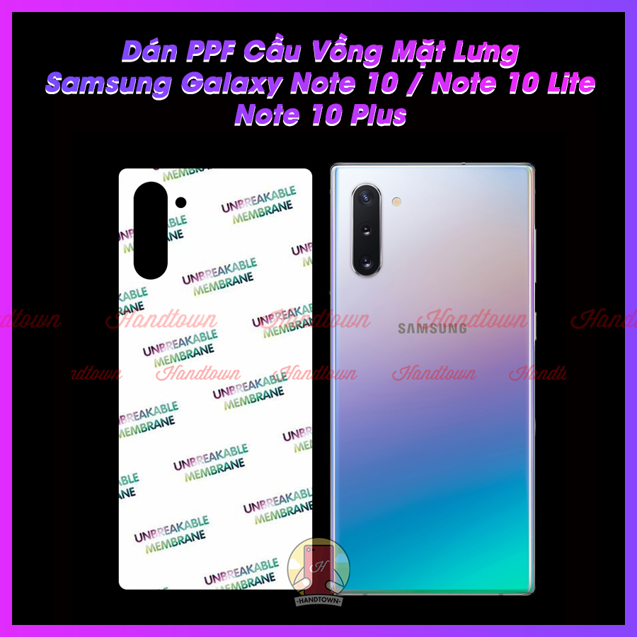 Miếng Dán Mặt Lưng PPF Dành Cho Samsung galaxy Note 10 Lite / Note 10 / Note 10 Plus