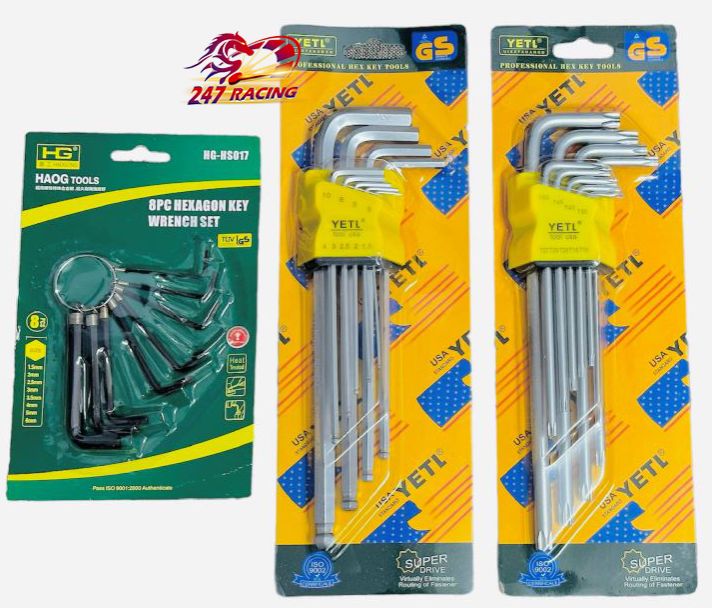 Bộ lục giác đầu bi đầu bông 9 món Yeti đa năng