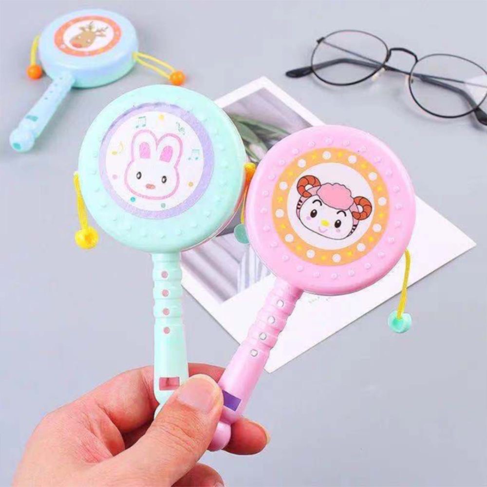 Trống gỗ lục lạc xúc xắc vui nhộn cho bé