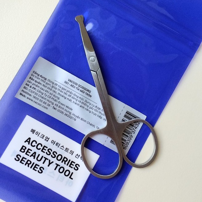 [CHÍNH HÃNG] Kéo Tỉa Mũi Tròn Vacosi Scissors S01