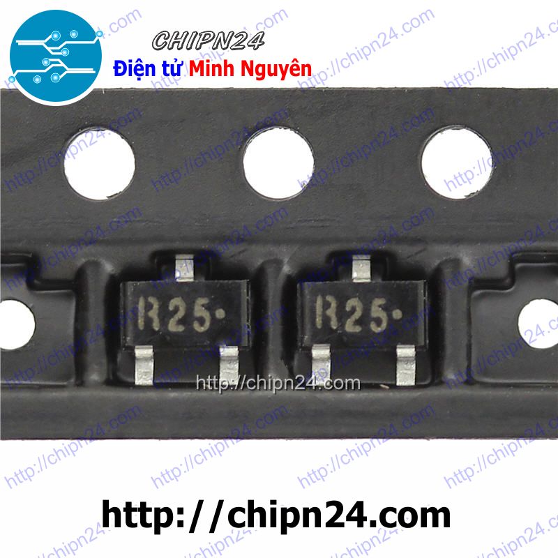 [5 con] (KX) Transistor Dán C3356 (R25) SOT-23 NPN 12V 7GHz (SMD Dán) (2SC3356 3356)