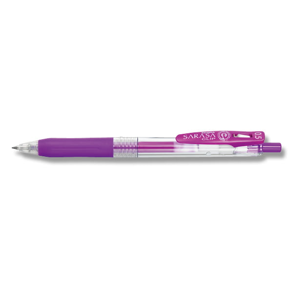 Jj15-pu- viết bi sarasa clip 0.5- tím