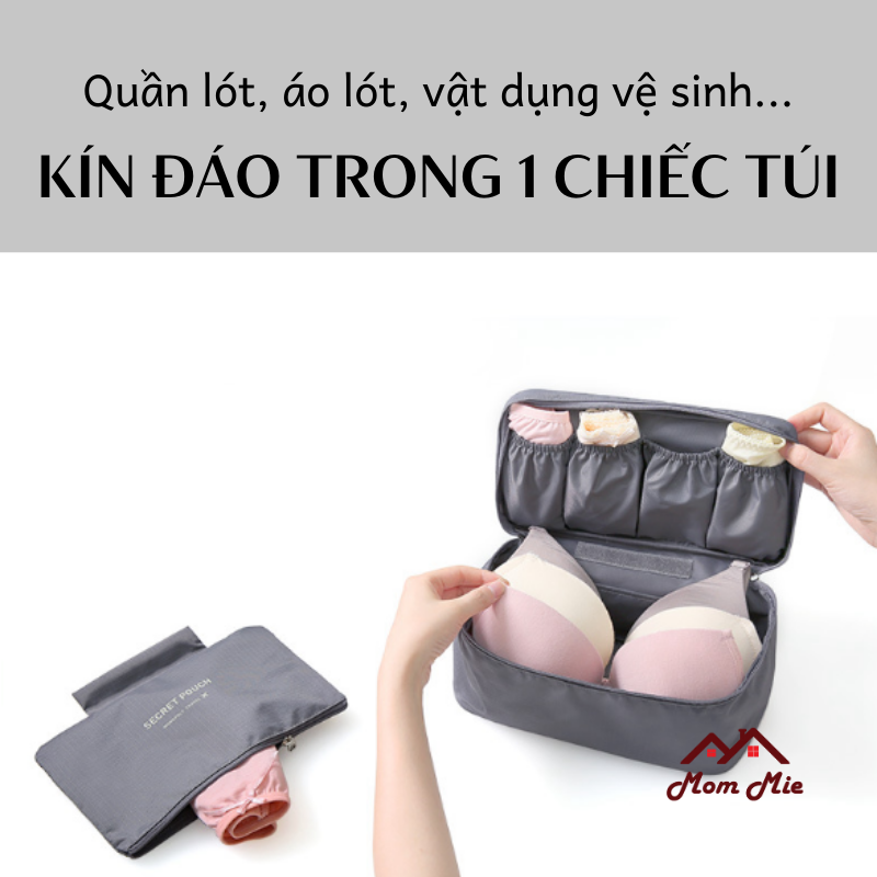 [HCM]Túi đựng đồ lót cá nhân du lịch, chống thấm nước - T005