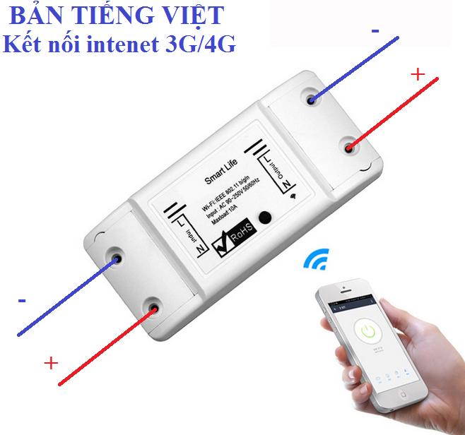 Công Tắc Thông Minh Điều Khiển Từ Xa Smart life - BẢN TIẾNG VIỆT, công tắc điều khiển từ xa, cong tac wifi, ổ cắm điều khiển từ xa, o cam hen gio, cong tac hen gio