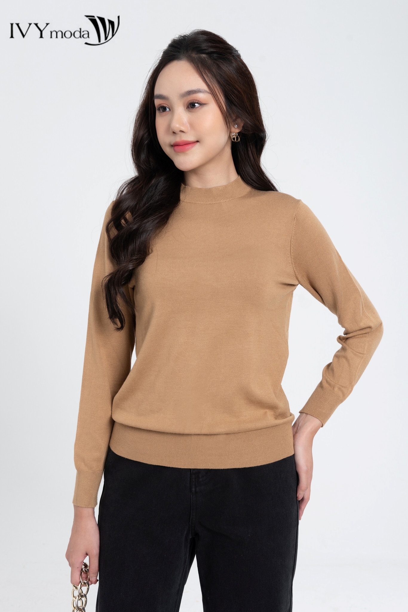 Áo len nữ tay dài IVY moda MS 58P0071
