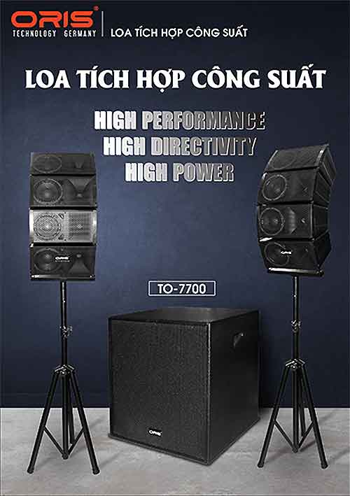 [HCM][Trả góp 0%]Bộ Loa Sân Khấu Oris TO-7700