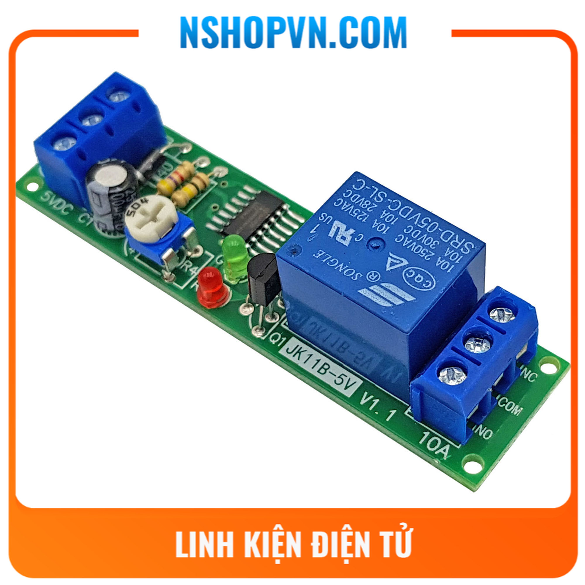 Module tạo trễ 0-10000s JK11B 5VDC / 12VDC