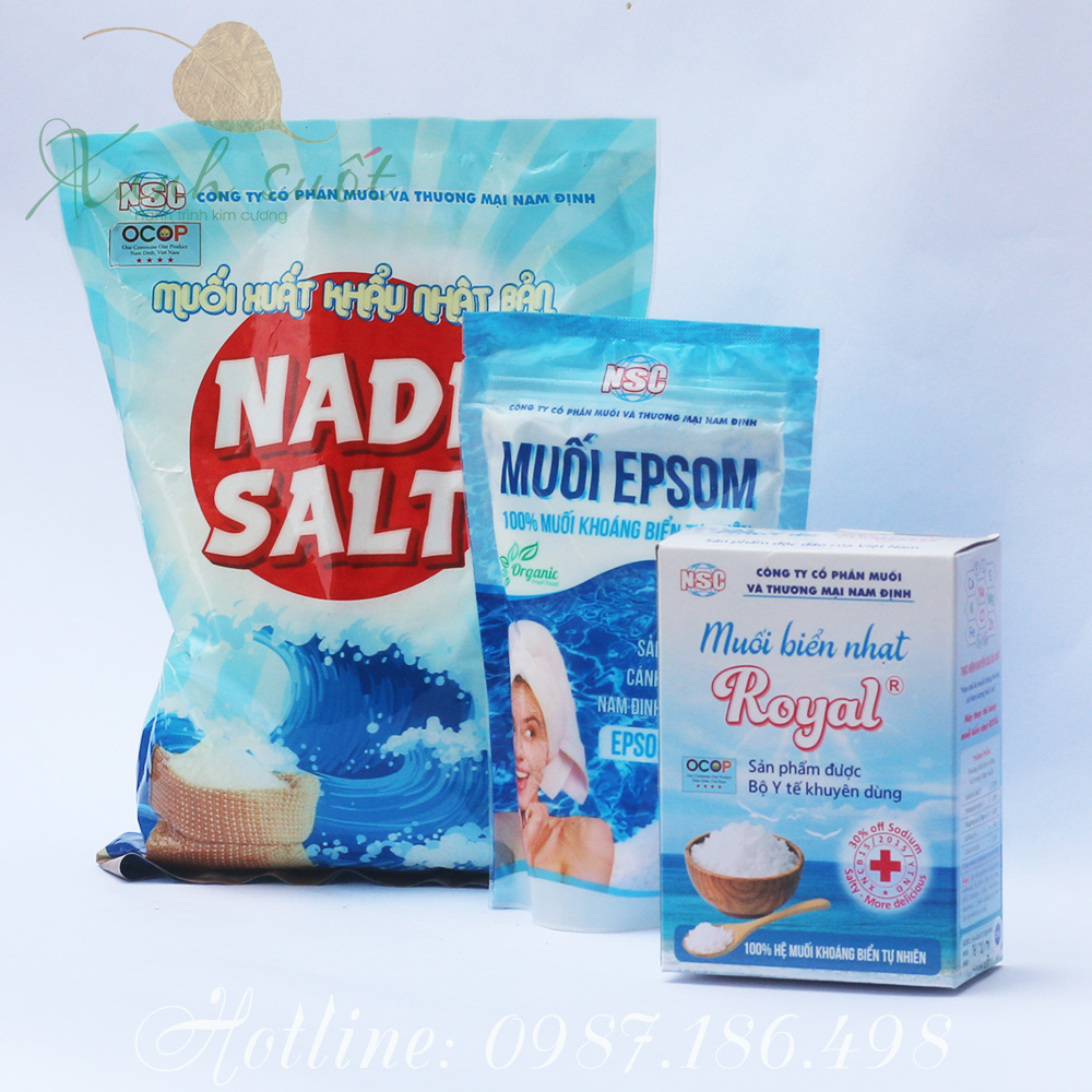 [NSC] Muối Tắm Epsom- Muối Tắm Cho Bé- Epsom Salt [Xanh Suốt]