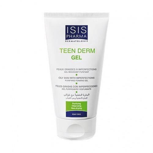 SỮA RỬA MẶT GIẢM NHỜN VÀ NGĂN NGỪA MỤN TEEN DERM GEL ISIS PHARMA 150ML  - 3942