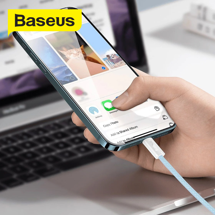 Cáp sạc nhanh Baseus Dynamic Series PD 20W Type-C to Lightning dành cho iPhone/iPad, data 480Mbps, dây bọc dù chống đứt, dài 1m/2m