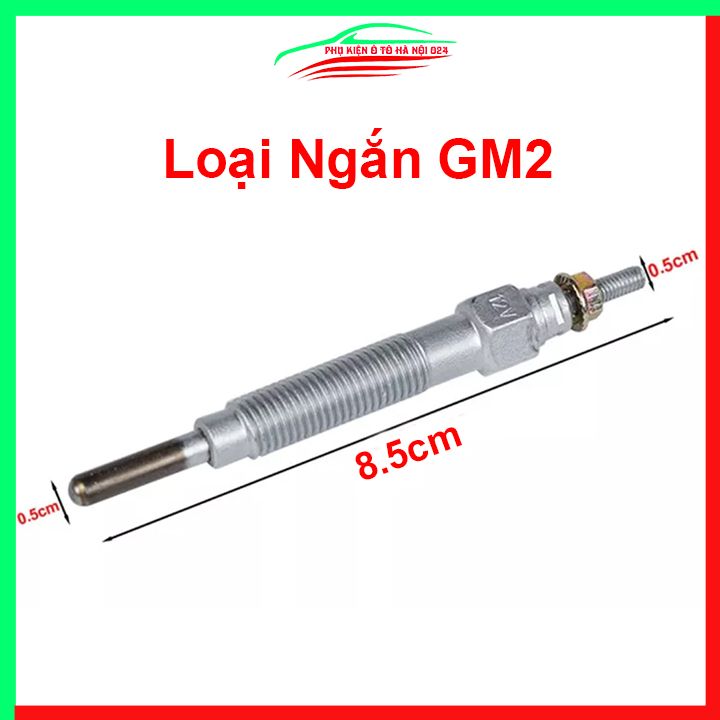 Bugi sấy 12V GM2 chân ngắn 8.5cm
