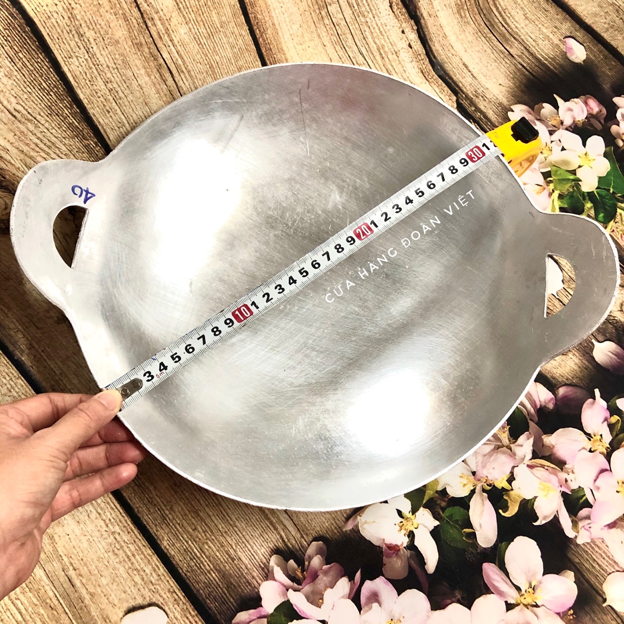 Chảo Quai Liền , Chảo Nhôm Máy Bay - Chảo Dày Cao Cấp 32, 36cm