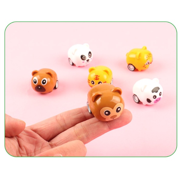 Đồ chơi xe thú mini chạy cót siêu đáng yêu cho bé TCM
