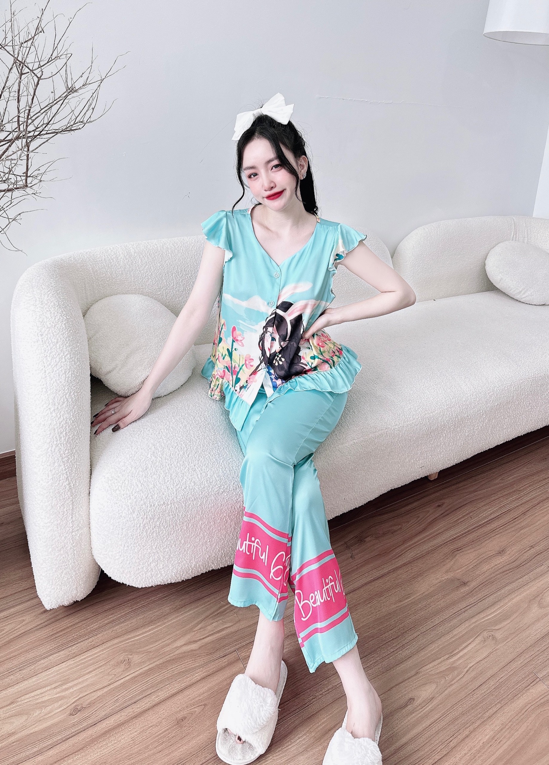 BỘ LỤA TNQD BÈO VAI THIẾT KẾ CAO CẤP
