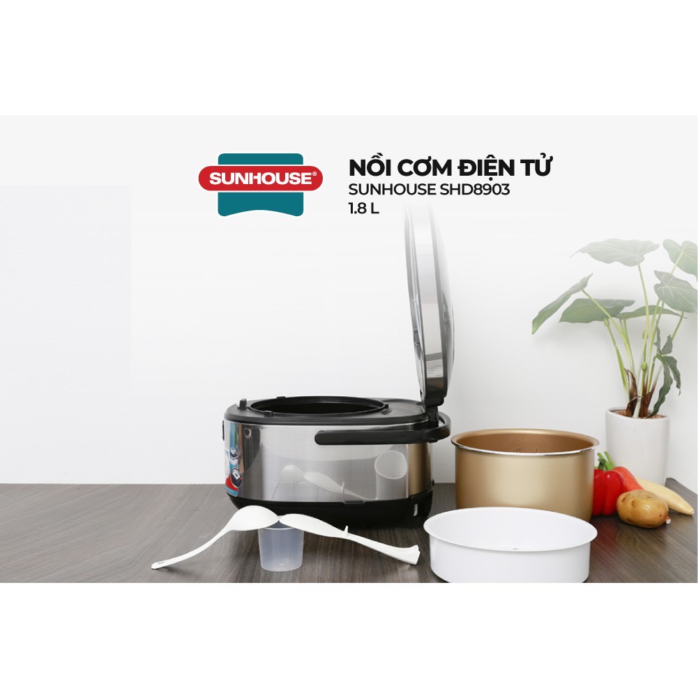 NỒI CƠM ĐIỆN TỬ 1.8L SUNHOUSE MAMA SHD8903