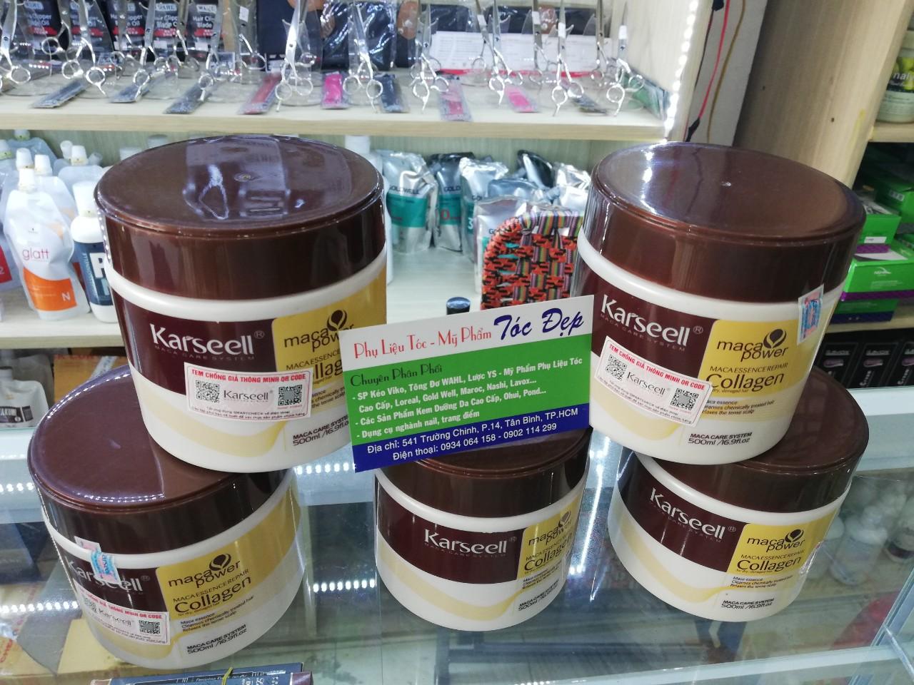 ( Hàng chính hãng ) Hấp Collagen phục hồi tóc hư tổn Karseell 500ml