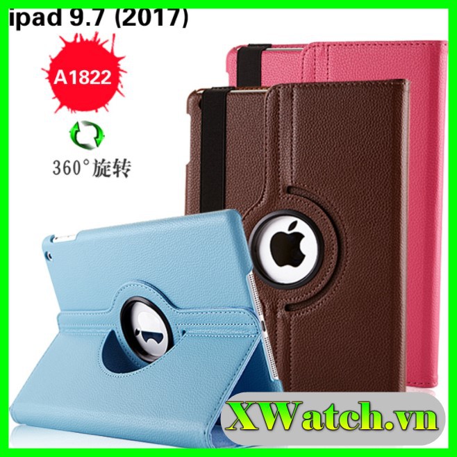 Tặng bút cảm ứng _ bao da xoay ipad 6 air 1 / 2 - bao da a1893 / a1954
