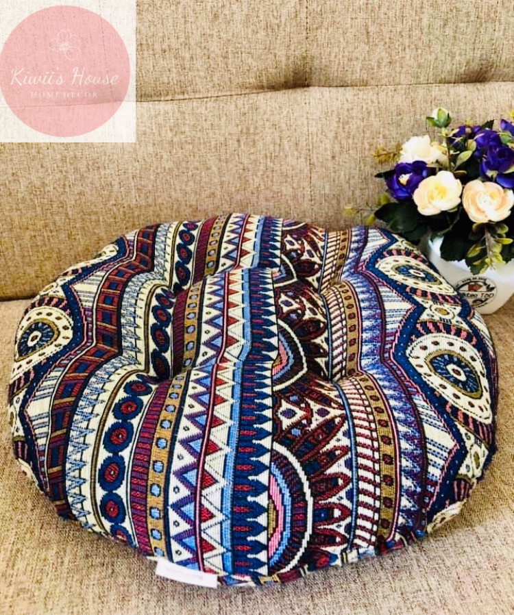 Nệm ngồi bệt hoạ tiết thổ cẩm😍