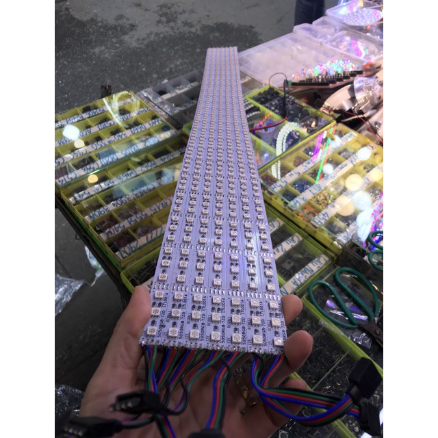 HOT-Led thanh nhôm 7 mầu 5 thanh