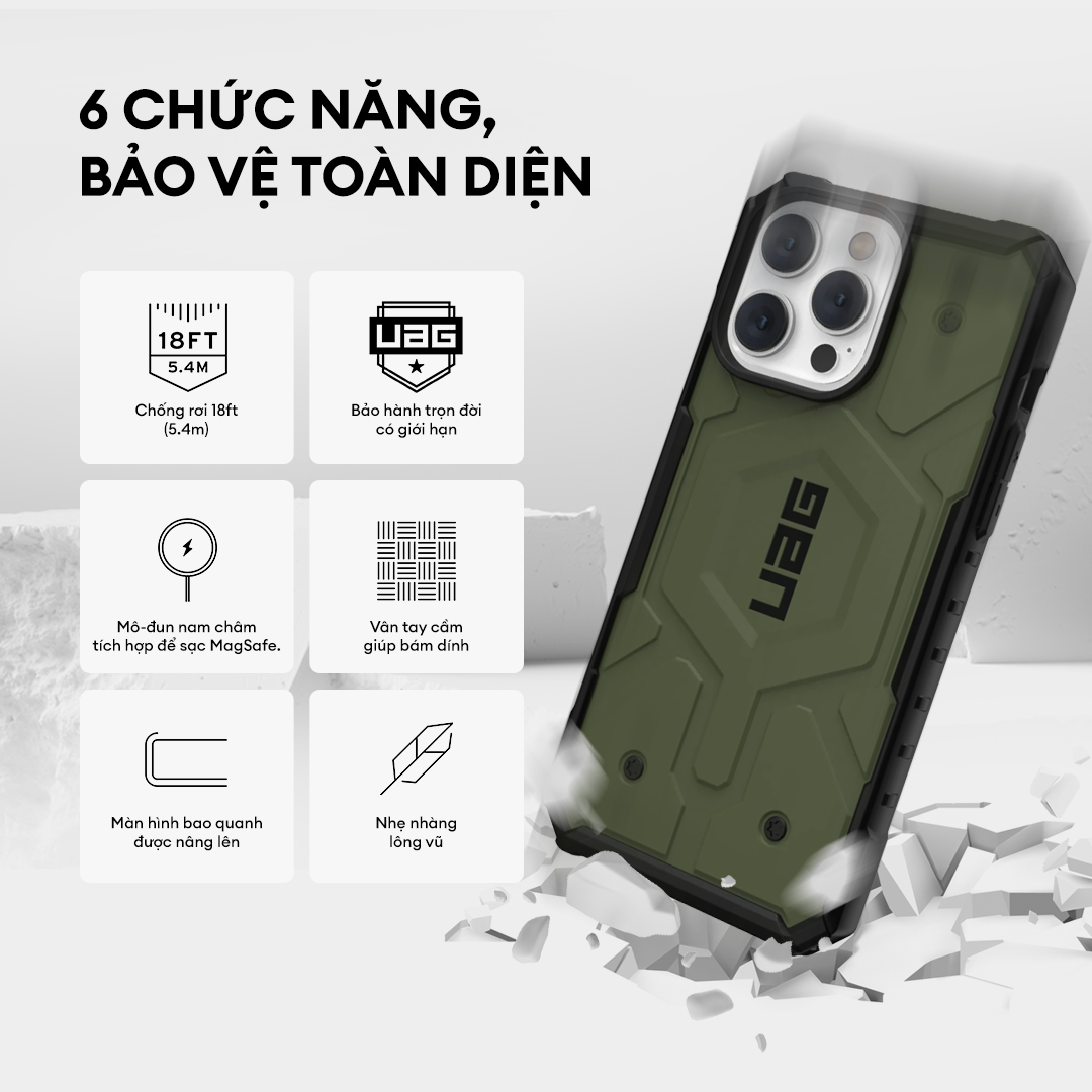 Ốp Lưng UAG PATHFINDER w MAGSAFE Cho iPhone 14 Pro Max [6.7 INCH]