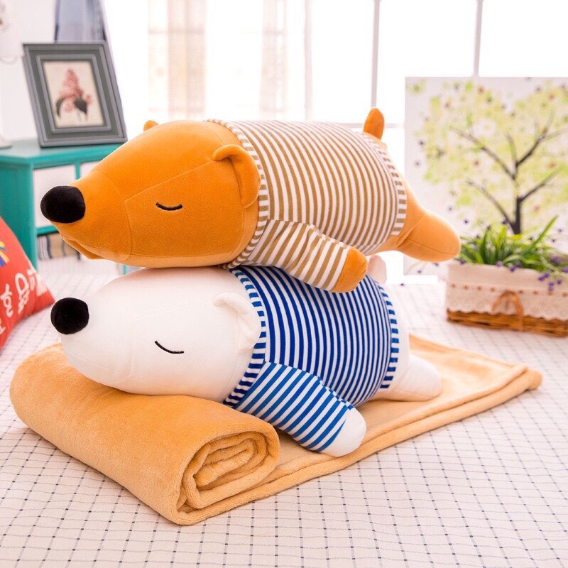 [HCM]Bộ chăn gối văn phòng gấu bắc cực
