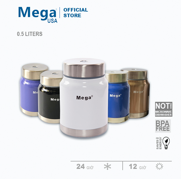 [ Hàng Tốt ] Bình Giữ Nhiệt Đựng Thức Ăn MEGA 500ml - SSF050