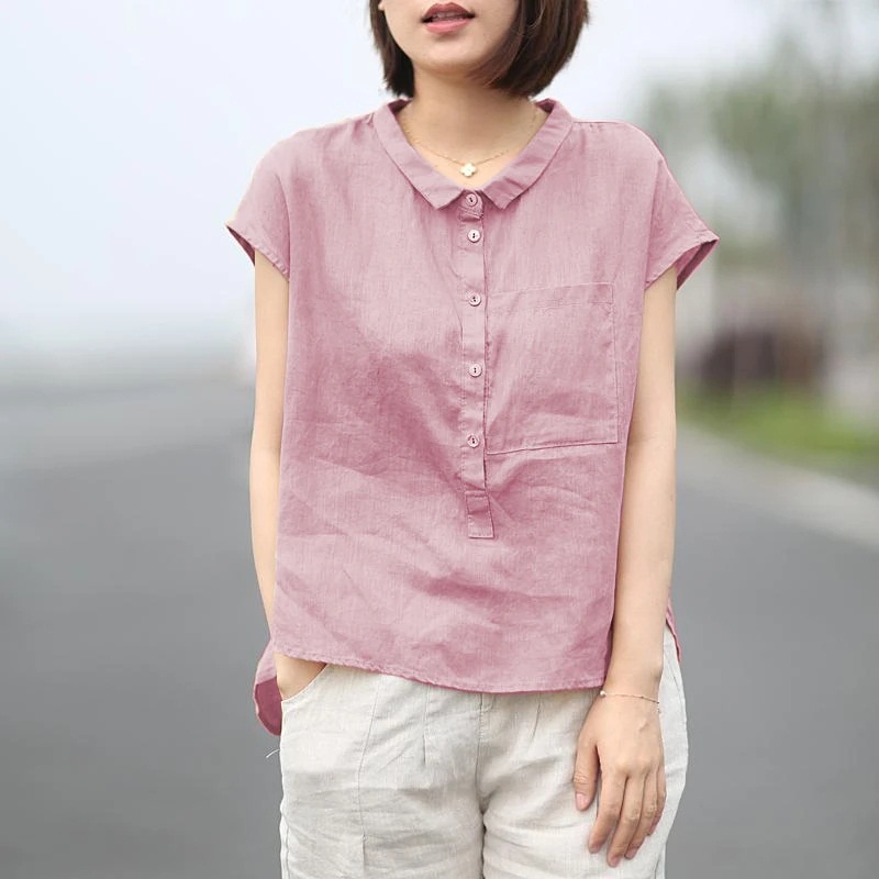 Áo linen thời trang free style