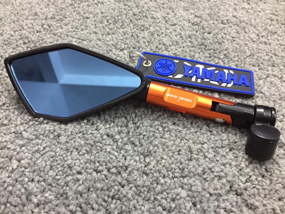 Kính chiếu hậu xe máy RIZOMA ---Cam đen--- (Tặng móc khóa YAMAHA)