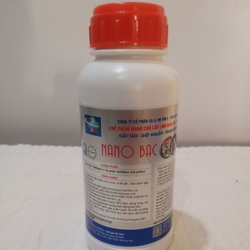 [ Hàng Chính Hãng] NANO BẠC CÔNG TY VIỆT PHÁP( CHO ỐC BƯƠU ĐEN ỐC NHỒI) 500ml