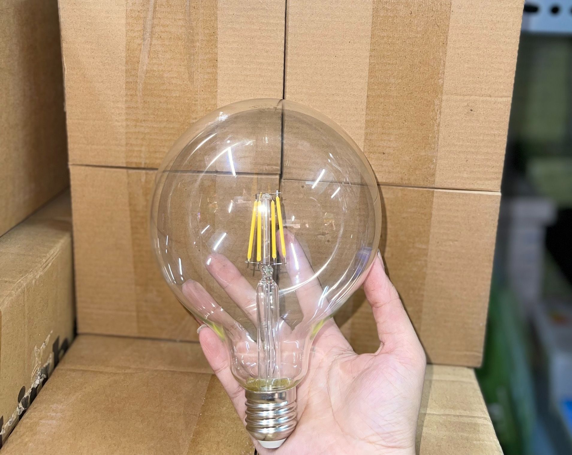 Bóng đèn led edison g95 ánh sáng vàng 2700k 4w e27