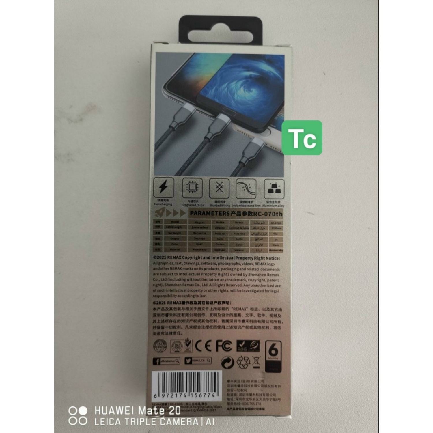 Dây cáp sạc Remax 3 Đầu iρhone - MICRO USB - TYPE C Dây Dù RC-070TH RC-131th