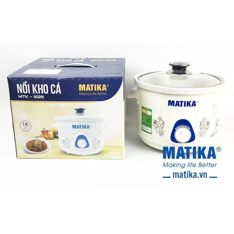 NỒI KHO CÁ, HẦM CHẬM, NẤU CHÁO MATIKA 9125