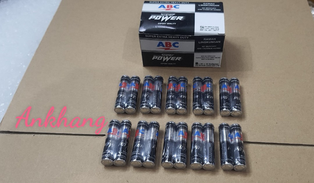 Pin đũa AAA 1.5V ABC Super Extra Heavy Duty - Nhập khẩu Indonesia