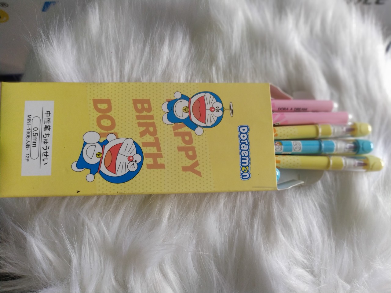 (HCM) Bút mực tím gel xoá được ( tẩy ) Mini-1306 CENVAVA-Doremon( 12 cây/ hộp, mực tím )