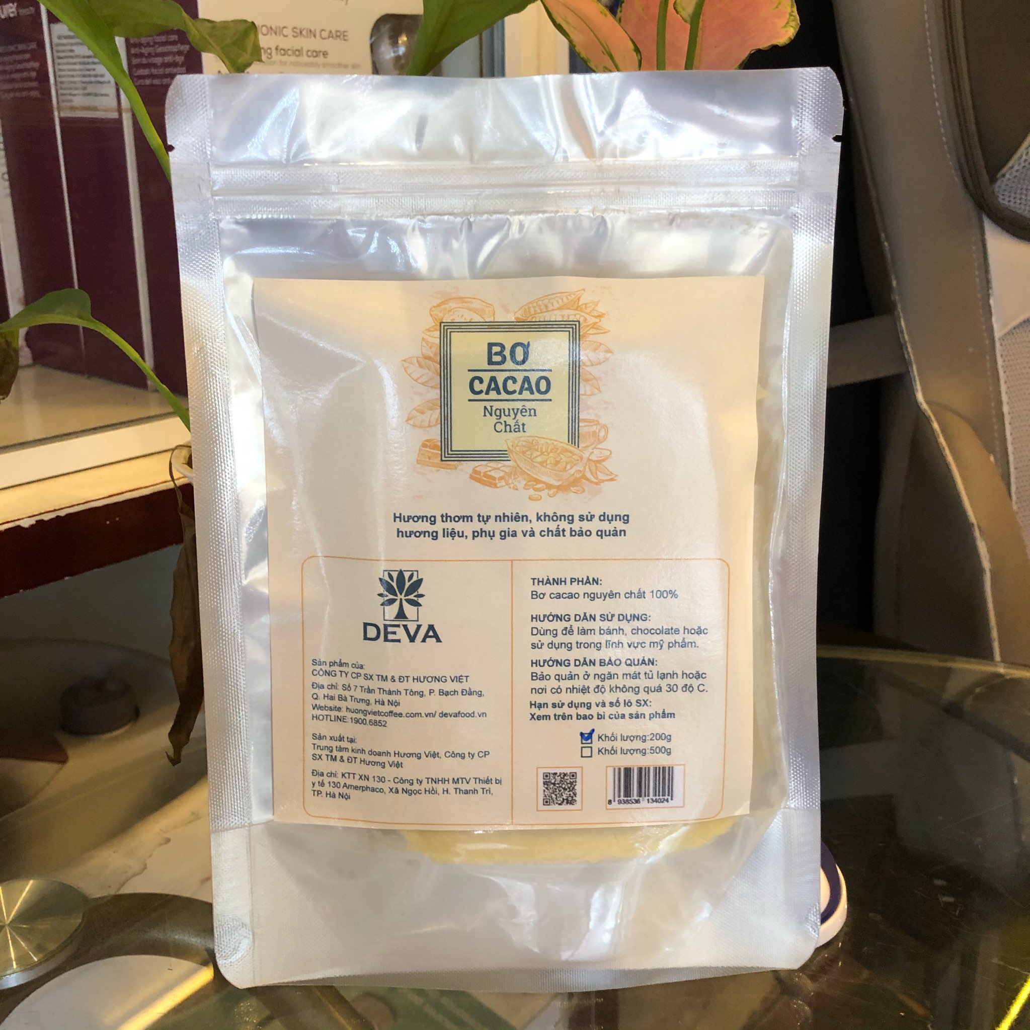 Bơ Cacao Nguyên Chất Deva Food ( 200Gr)