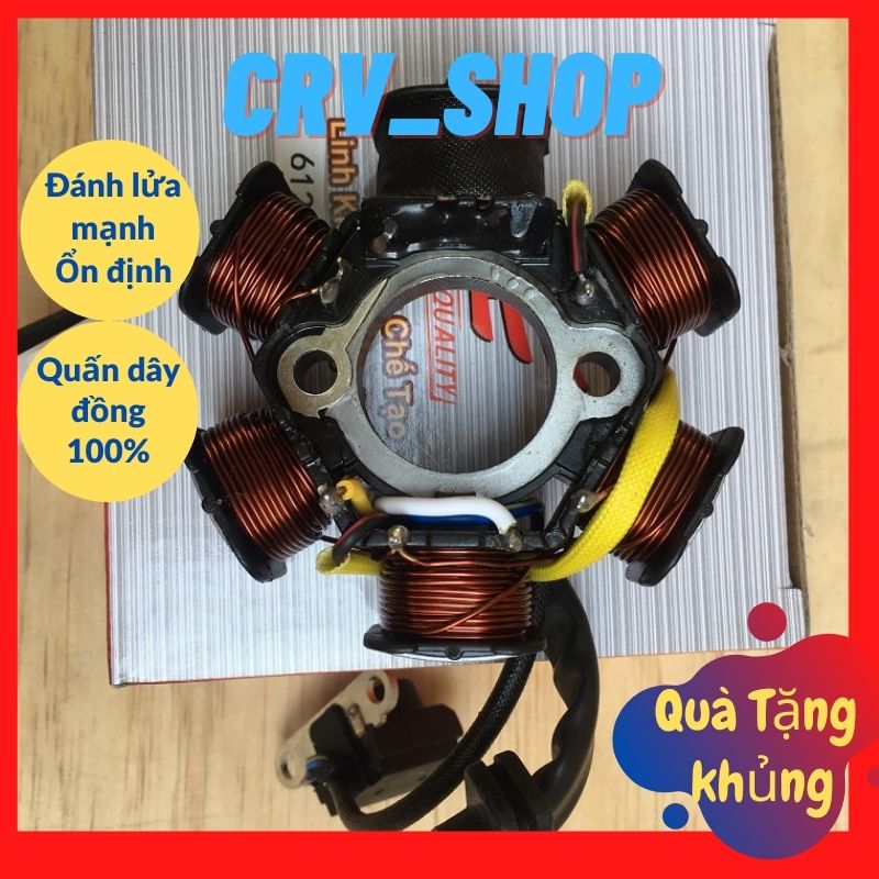 Cuộn lửa xe máy ( cuộn dây máy phát điện) xe Dream 100cc