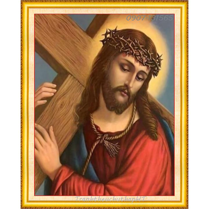 [HCM]Tranh đính đá Chúa Jesu VS464 - tự đính