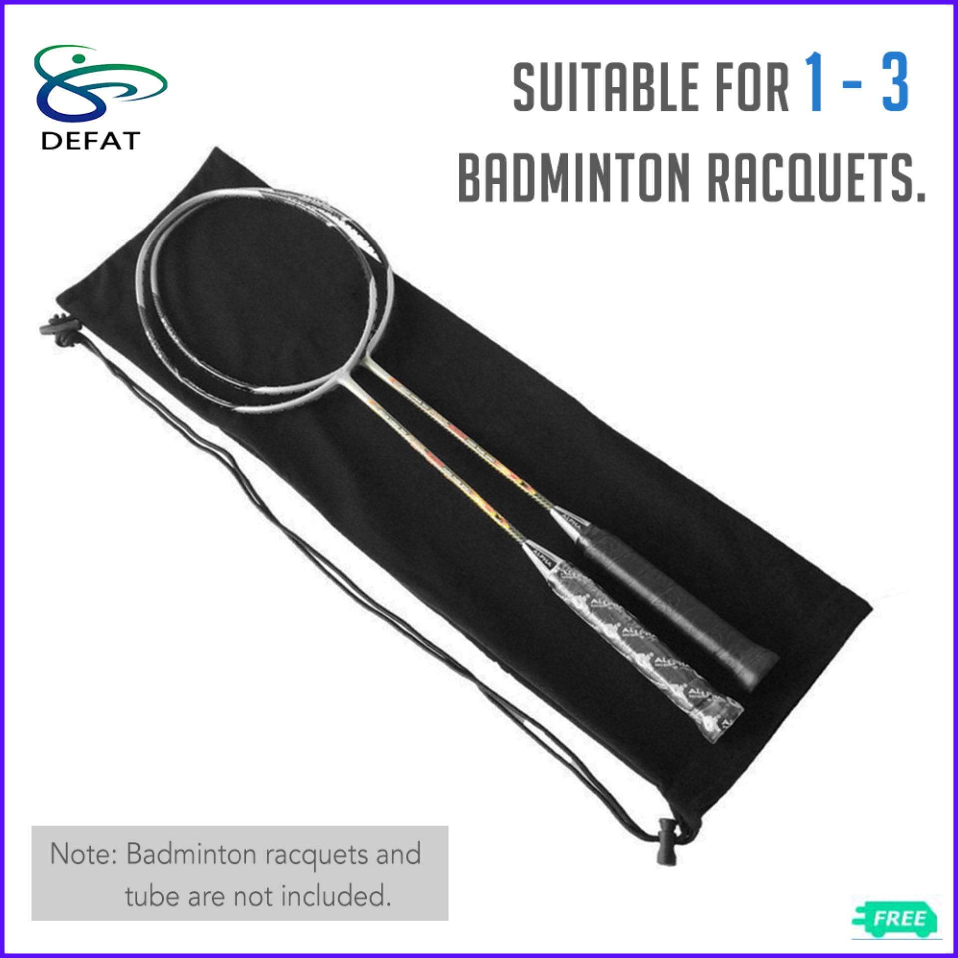 Badminton Racquet Cover Bag Soft Fleece Storage Bag Case for Badminton Racket