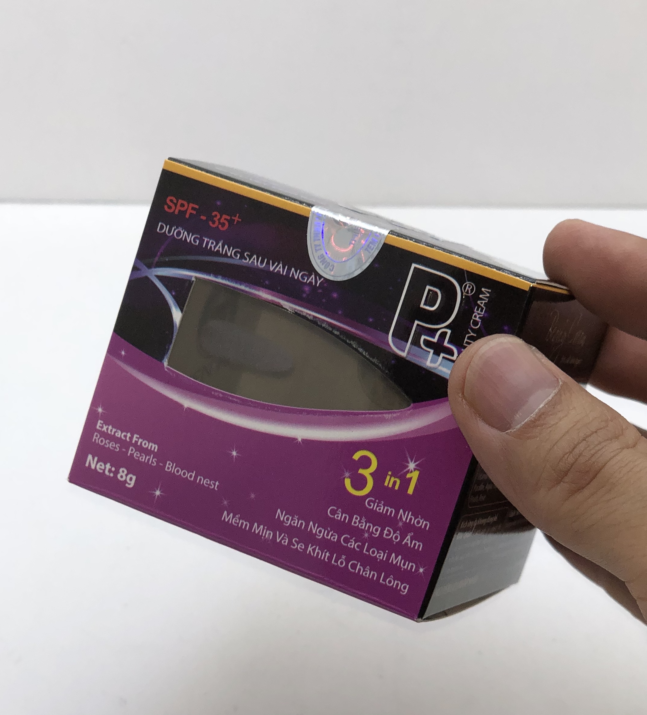 Kem P+Dưỡng Trắng Da Ngừa Mụn 8g