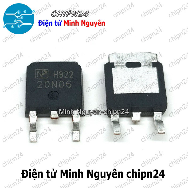 [2 con] (SOP) Mosfet Dán 20N06 TO-252 20A 60V Kênh N (SMD) (NPD20N06 NPD 20N06) - HH005242