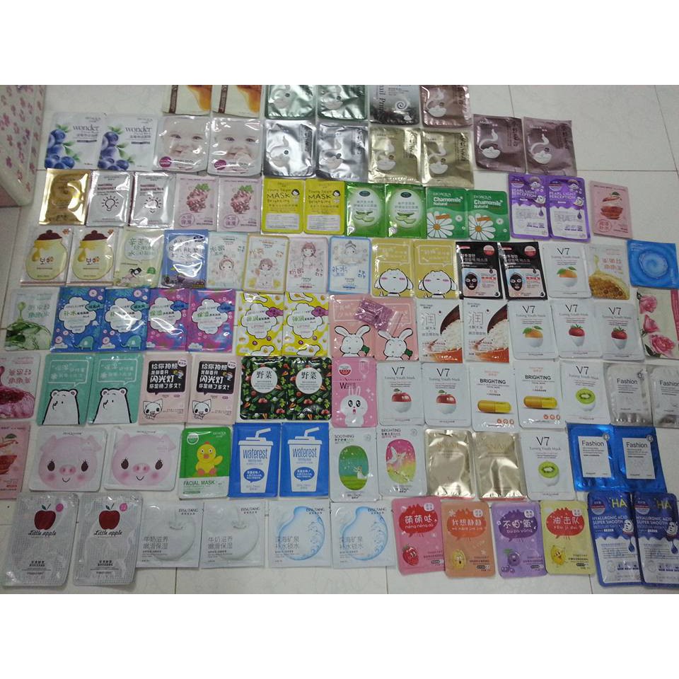 Combo sỉ 50 mask mặt nạ nội địa Trung