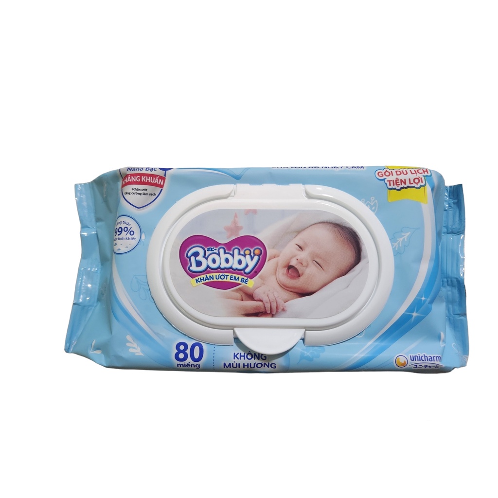 [HÀNG CÔNG TY] Bộ 4 gói Khăn ướt Bobby Care 100 tờ/gói