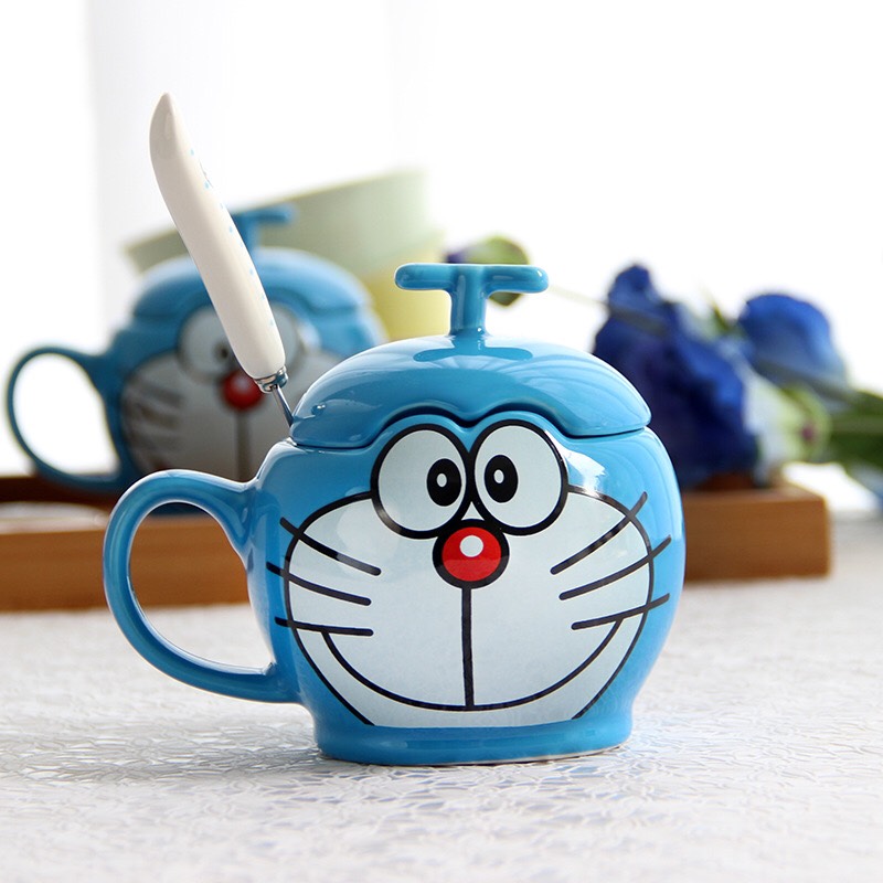 Ly Cốc Sứ 3D Doremon Doraemon Dễ thương