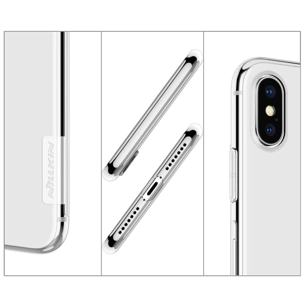 Ốp lưng Nillkin Iphone Xs Max silicon dẻo, trong suốt