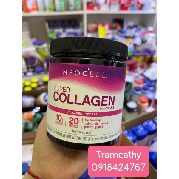 super collagen neocell bột uống đẹp da