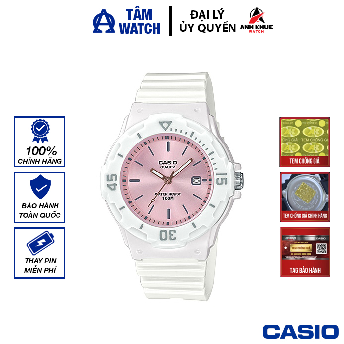 Đồng hồ nữ dây nhựa Casio Standard chính hãng Anh Khuê LRW-200H-4E3VDF (34mm)