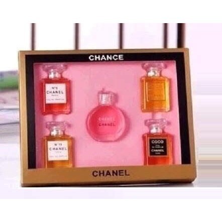 [HCM]set nước hoa  mini hộp giấy 5 chai