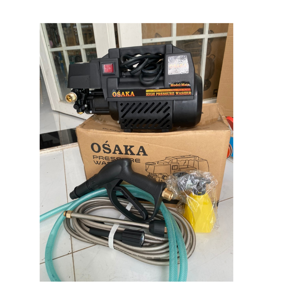 Máy rửa xe mini Osaka 2400w, mới 100%, bảo hành 12 tháng